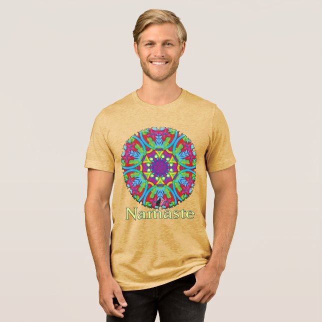 Camiseta Triblenda Reiki Namaste (Anverso Completa)