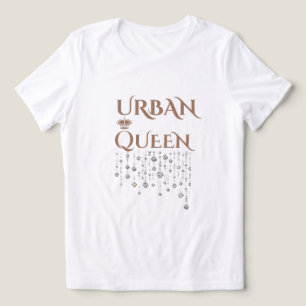 CAMISETA TRIBLENDA REINA CORONA DIAMANTE RARO BRONCEADO TRI-MEZCLA PA