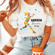 Reina de bádminton personalizada Colorido Abstract