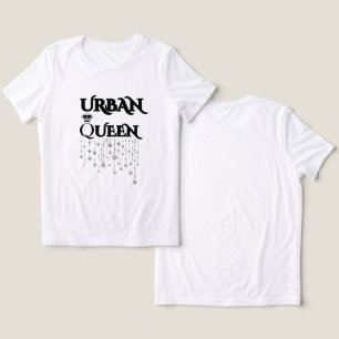 CAMISETA TRIBLENDA REINA DE DIAMANTE RARO BLANCO NEGRO PARA MUJERES