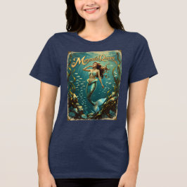 Camiseta Triblenda Reina de la sirena mujeres bajo el agua Ocean Fant