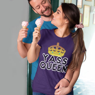 Camiseta Triblenda Reina Yass Corona Dorada Princesa Yas Kween Oscura