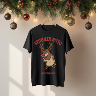 Camiseta Triblenda Reindeer-rito - Navidades divertidos Burrito Pun