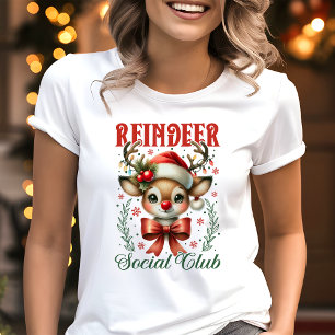 Camiseta Triblenda Reindeer Social Club Coquette Navidad