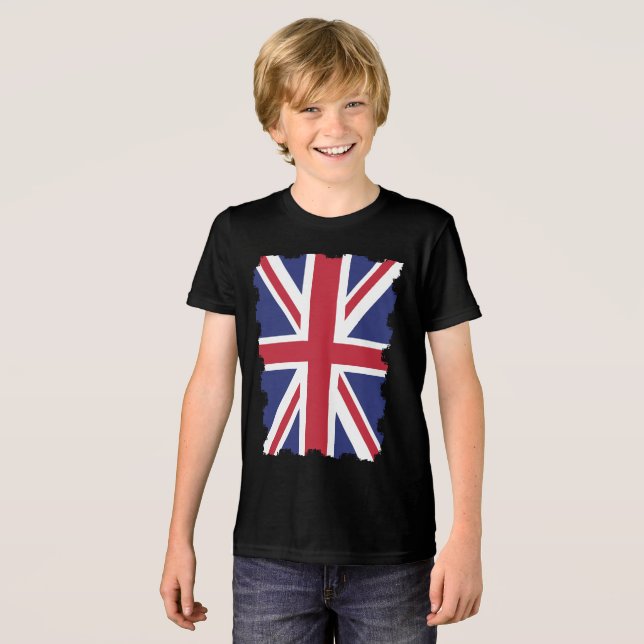 Camiseta Triblenda Reino Unido Gran Bretaña e Inglaterra Bandera ingl (Anverso Completo)