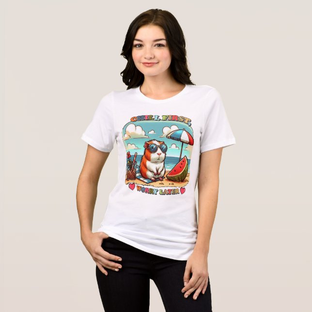 Camiseta Triblenda Relájate Capibara (Anverso Completo)