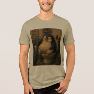 Camiseta Triblenda Relájate Como Si Nadie Se Cuidara – Pingüino Vinta