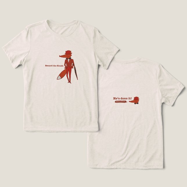 Camiseta Triblenda Renard the Sleuth (Diseño Anverso y Reverso)