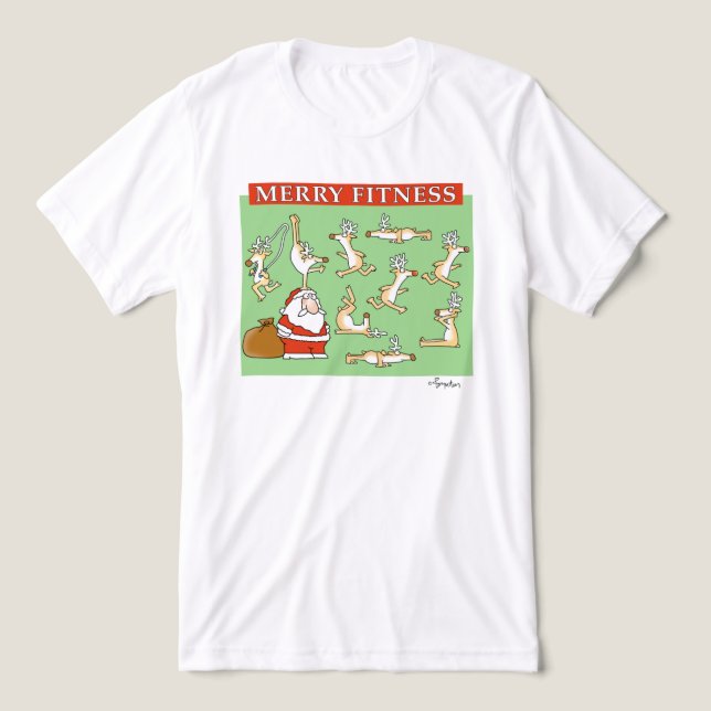 Camiseta Triblenda Reno para el ejercicio Merry Fitness de Sandra Boy (Diseño delantero )