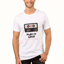 Reproducir Alto Retro Casete Premium Tri-Blend
