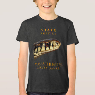 Camiseta Triblenda Reptil del Territorio de Massachusetts La Culebra