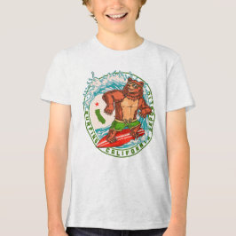 Camiseta Triblenda República de oso surfista de California