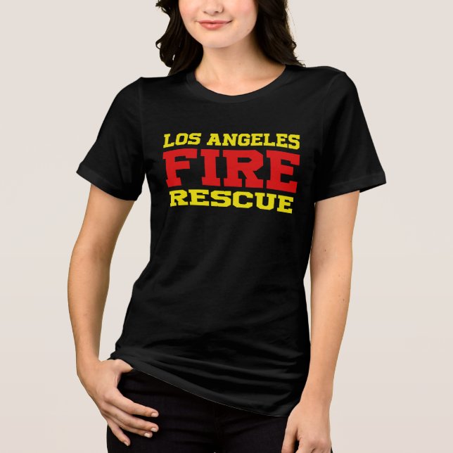 Camiseta Triblenda Rescate de incendios de la LAPD (Anverso)