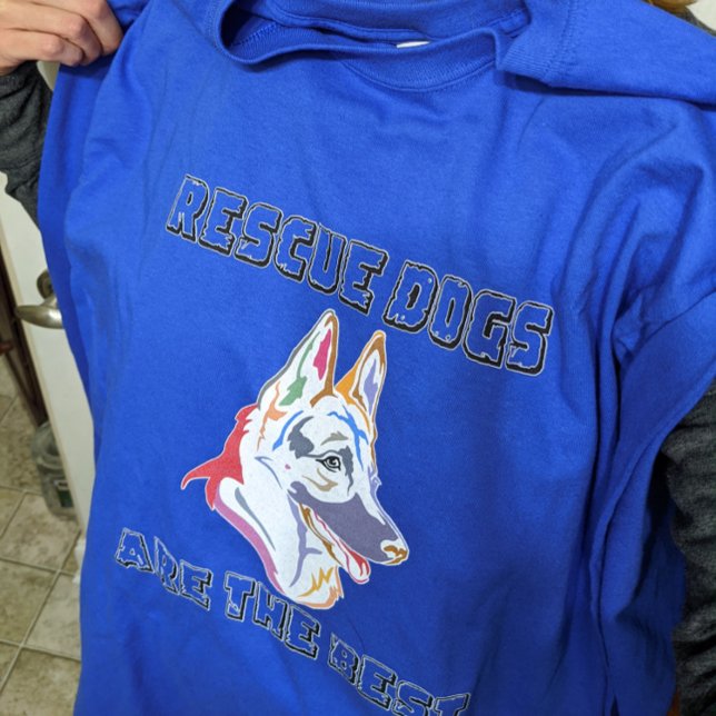 Camiseta Triblenda Rescues are the Best - German Shepherd (Short Sleeve Tshirt)
