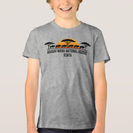 Camiseta Triblenda Reserva Nacional Maasai Mara de Kenia