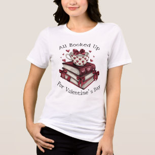 Camiseta Triblenda Reservado para el Día de San Valentín en Rojo Cere