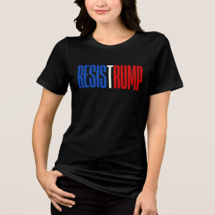 Camiseta Triblenda Resistir a Trump - declaración política