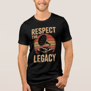 Camiseta Triblenda Respetar el legado Coleccionistas de discos amante