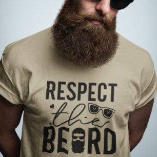Camiseta Triblenda Respetar La Barba Diseño Divertido