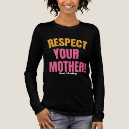 Camiseta Triblenda Respeto Retro a Tu Madre Gráfico Regalo Divertido 