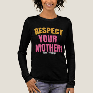 Camiseta Triblenda Respeto Retro a Tu Madre Gráfico Regalo Divertido