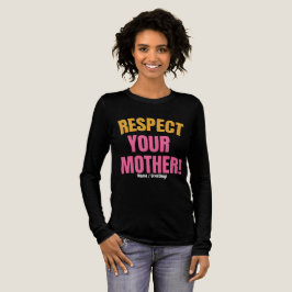 Camiseta Triblenda Respeto Retro a Tu Madre Gráfico Regalo Divertido 