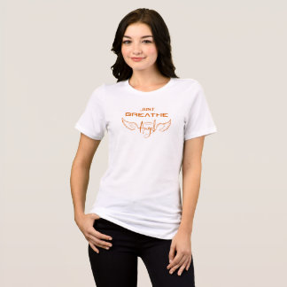 Camiseta Triblenda "Respira ángel" Alas Motivación Espiritual