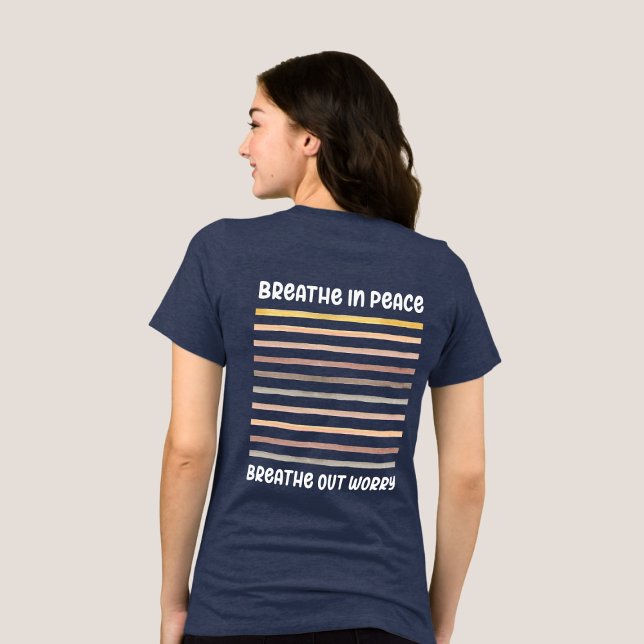 Camiseta Triblenda Respirar en paz Respira preocupación cristiana (Subido por el creador)