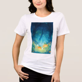 Camiseta Triblenda Resplandor de Calabaza y Risas Fantasmales
