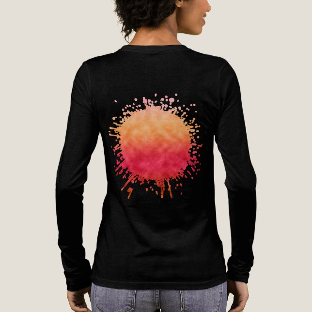 Camiseta Triblenda Resplandor Rosa Dorado (Reverso )