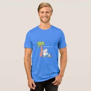 Camiseta Triblenda RESTABLECIMIENTO DE LA PLAYA botón FACE belly hipp