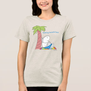 Camiseta Triblenda RESTABLECIMIENTO DE LA PLAYA botón FACE belly hipp