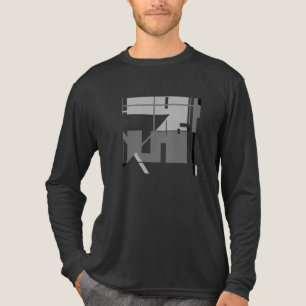 Camiseta Triblenda Resumen de arte geométrico inspirado en Gray Black