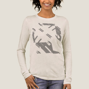 Camiseta Triblenda Resumen del arte contemporáneo del suroeste gris