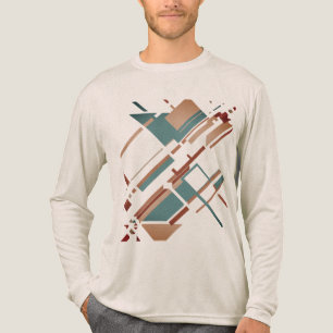 Camiseta Triblenda Resumen geométrico del aspecto del MCM inclinado p