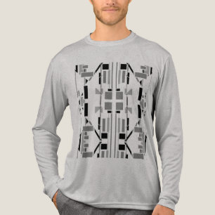 Camiseta Triblenda Resumen gris negro Formas para electrodos en el su