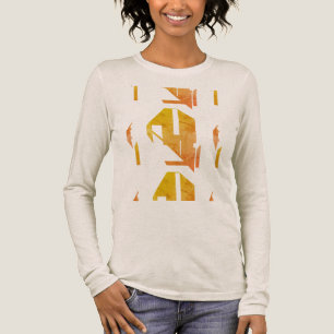 Camiseta Triblenda Resumen inspirado en el suroeste de Mottled Gold N