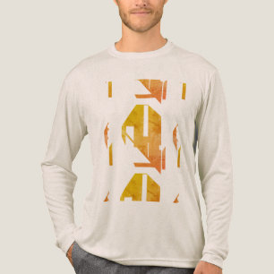 Camiseta Triblenda Resumen inspirado en el suroeste de Mottled Gold N