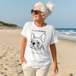 Camiseta Triblenda Retrato de Bulldog francés