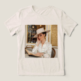 Camiseta Triblenda Retrato De Cafetería Opalescente De Lujo De Una Ca