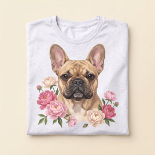 Camiseta Triblenda Retrato de mascota floral en gouache Bloompup