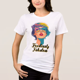 Camiseta Triblenda Retrato de moda de arte pop de Guay