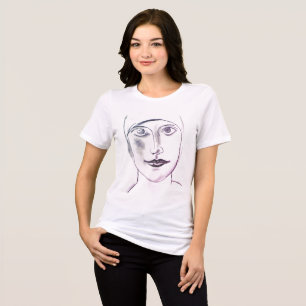Camiseta Triblenda Retrato de mujer modernista de Leo Gestel