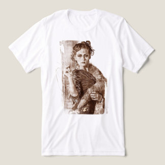Camiseta Triblenda Retrato de mujer renacentista clásico vintage fino