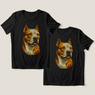 Camiseta Triblenda Retrato de perro de Pitbull