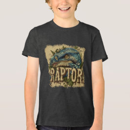 Camiseta Triblenda Retrato de Raptor Grunge