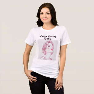 Camiseta Triblenda Retrato elegante de glamour retro