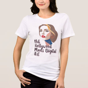 Camiseta Triblenda Retrato elegante de mujer ventilado