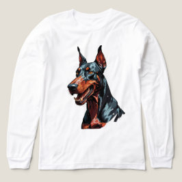Camiseta Triblenda Retrato fiero de Doberman Perro agresivo regalo