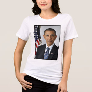 Camiseta Triblenda Retrato Presidencial de Barack Obama